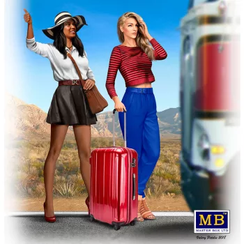   Master Box - Hitchhikers-Erica and Kery,Truckers seri Kit No.1