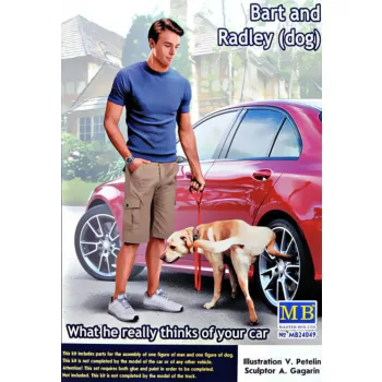   Master Box Ltd. - Bart and Radley (dog) What he really thinks of your car