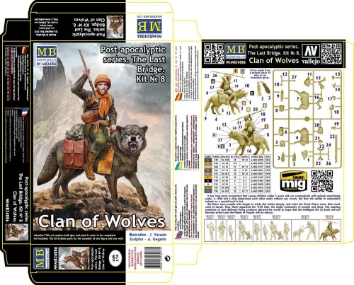 Master Box - Post-apocalyptic series. The Last Bridge. Kit No. 8. Clan of Wolves