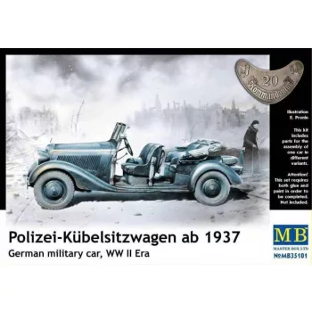   Master Box - Polizei-Kuebelsitzwagen ab 1937,German military car, WW II Era