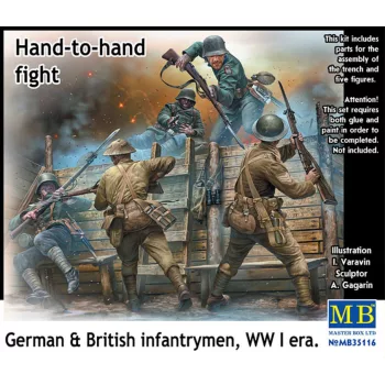   Master Box - Hand-to-hand fight, German & British infantrymen, WW I era