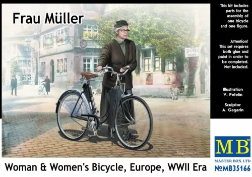 Master Box - Frau Muller. Woman &Women"s Bicycle,Europe, WW II Era