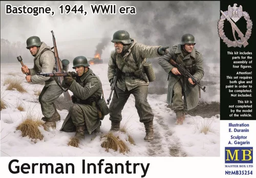 Master Box - German Infantry. Bastogne, 1944, WWII era