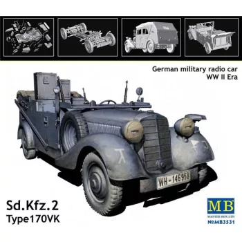   Master Box - Sd.Kfz. 2 Type 170 VK,German military radio car, WW II era