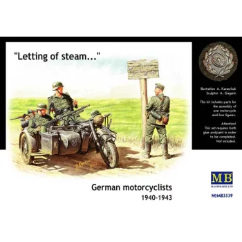 Master Box - German motorcyclist, 1940-1943