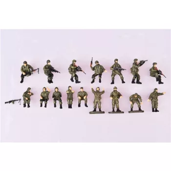   Modelcollect - Russian modern Crew a.soldier set(16 pic plastic weapon included,two type colors)