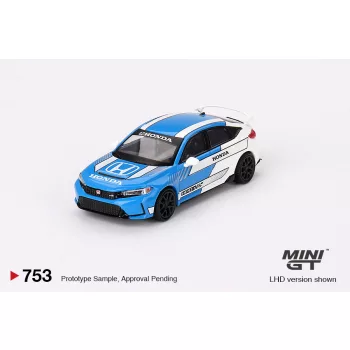   Minigt - 1:64 Honda Civic Type R #3 Pace Car 2023 Blue (LHD) - MINI GT