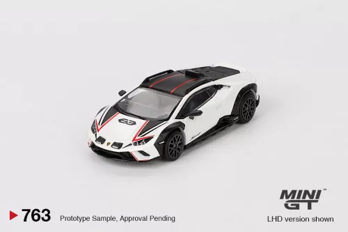 Minigt - 1:64 Lamborghini Huracan Sterrato Bianco Asopo 2023 (LHD) - MINI GT