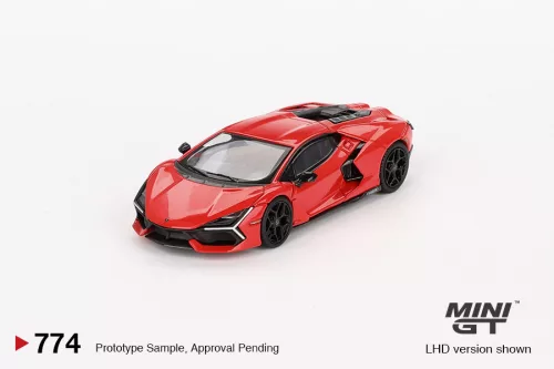 Minigt - 1:64 Lamborghini Revuelto Arancio Dac Lucido, Red, 2024 (LHD) - MINI GT