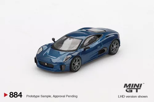 Minigt - 1:64 Jaguar C-X75, Blue, 2024 (LHD) - MINI GT