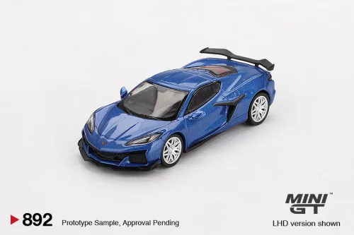 Minigt - 1:64 Chevrolet Corvette C8 Z06 2023 Elkhart Lake Blue Metallic 2023 (LHD) - MINI GT