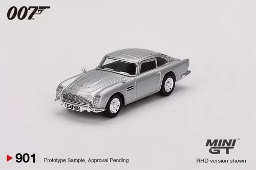 Minigt - 1:64 Aston Martin DB5 James Bond 007 "Thunderball" English Blister Packaging, 1965 (RHD) - MINI GT