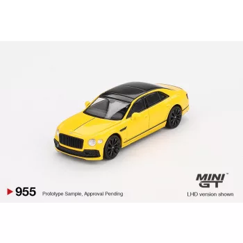   Minigt - 1:64 Bentley Flying Spur, Monaco Yellow, 2023 (LHD) - MINI GT