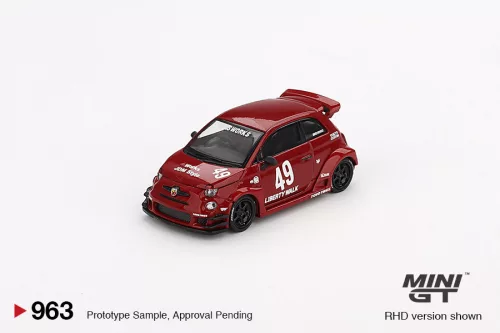 Minigt - 1:64 Fiat Abarth 595 #49 LB-WORKS x Abas Red 2024 (LHD) - MINI GT