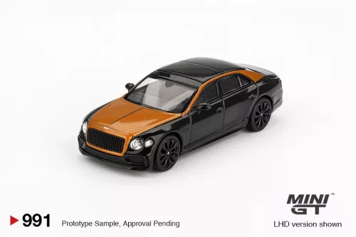 Minigt - Bentley Flying Spur Orange Flame/Onyx 2024 (LHD)