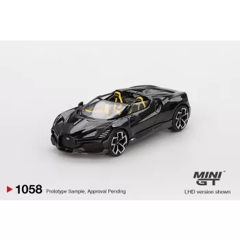 Minigt - 1:64 Bugatti W16 Mistral Black 2024 (LHD)