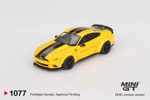 Minigt - 1:64 Ford Mustang LB-Works Triple Yellow 2015 (LHD)