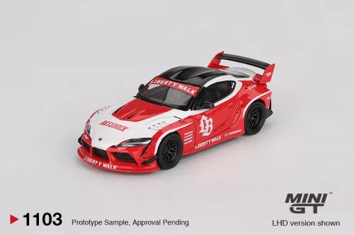 Minigt - 1:64 Toyota GR Supra LB-Works, Red/White, 2025 (LHD)