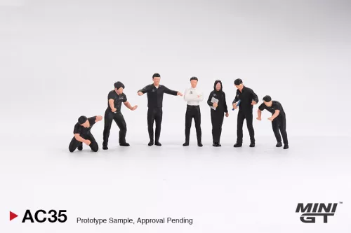 Minigt - 1:64 Figurine: NISMO Technician Team 2024 - 7 figures - MINI GT