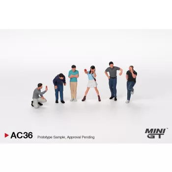   Minigt - 1:64 Figurine: Car Enthusiasts 2024 - 6 figures - MINI GT
