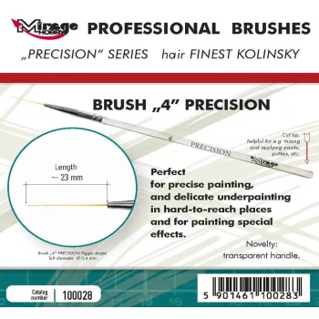 Mirage Hobby - MIRAGE BRUSH PRECISION KOLINSKY SIZE 4
