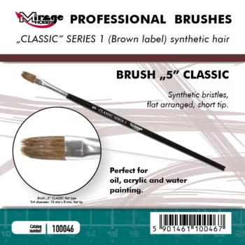   Mirage Hobby - MIRAGE BRUSH FLAT HIGH QUALITY CLASSIC SERIES 1 size 5