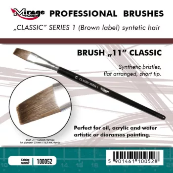   Mirage Hobby - MIRAGE BRUSH FLAT HIGH QUALITY CLASSIC SERIES 1 size 11