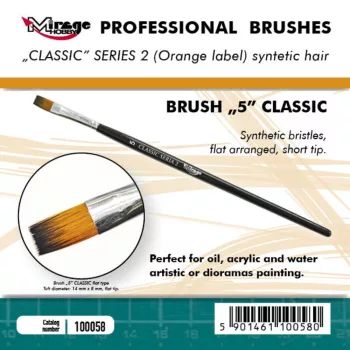   Mirage Hobby - MIRAGE BRUSH FLAT HIGH QUALITY CLASSIC SERIES 2 size 5