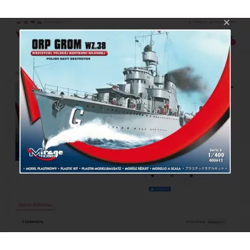 Mirage Hobby - ORP GROM WZ.38, Polish Navy Destroyer