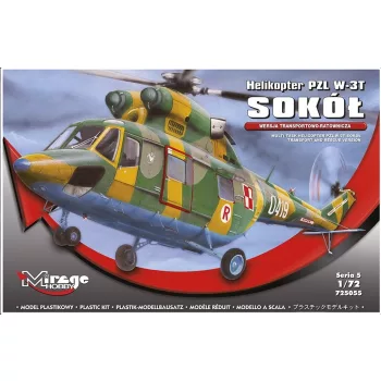   Mirage Hobby - MULTI-TASK HELICOPTER PZL W-3T SOKOL(TRANSPORT AND RESCUE VERSION)