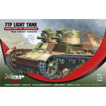 Mirage Hobby - Leichter Panzer 7 TP mit Zwillingsturm