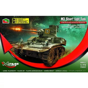   Mirage Hobby - M3 STUART Light Tank 2/6th Australian Armoured Regiment(Buna,Gona,Dec.42
