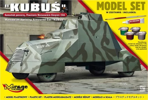 Mirage Hobby - Kubus(Warsaw'44 Uprising Armoured Car) Model Set