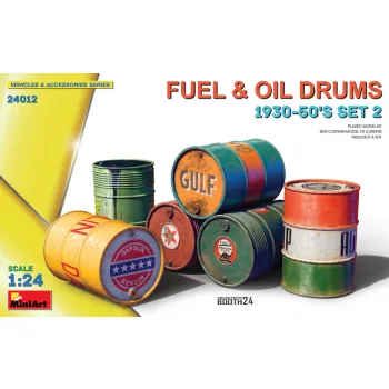 Miniart - Fuel & Oil Drums 1930-50's Set 2