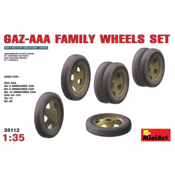 MiniArt - GAZ – AAA  Family Wheels set