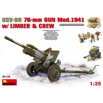 MiniArt - USV-BR 76-mm Gun Mod.1941 withLimber & Crew