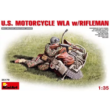 MiniArt - U.S.Motorcycle WLA with Rifleman