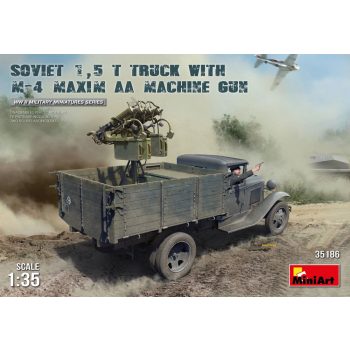 Miniart - Soviet 1,5 t Truck w/ M-4 Maxim AA Machine Gun