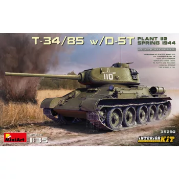   Miniart - T-34/85 w/D-5T. PLANT 112. SPRING 1944. INTERIOR KIT