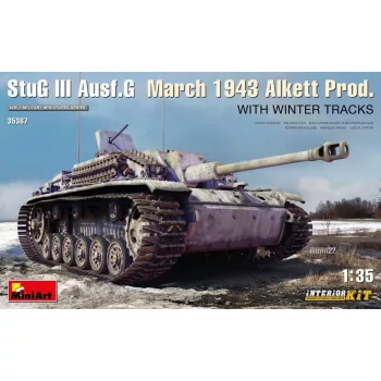  MiniArt - StuG III Ausf. G March 1943 Alkett Prod w/Winter Tracks. Interior Kit