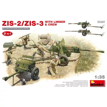Miniart - ZIS-2/ZIS-3 With LIMBER & CREW. 2 IN 1