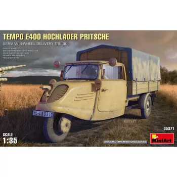   Miniart - Tempo E400 Hochlader Pritsche. German 3-Wheel Delivery Truck