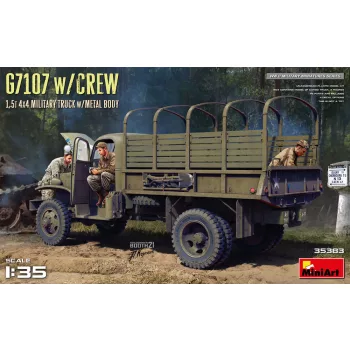 MiniArt - G7107 W/Crew 1,5T 4X4 Cargo Truck W/Metal Body