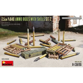 Miniart - 7.5cm PaK40 Ammo Boxes w/Shells Set 2