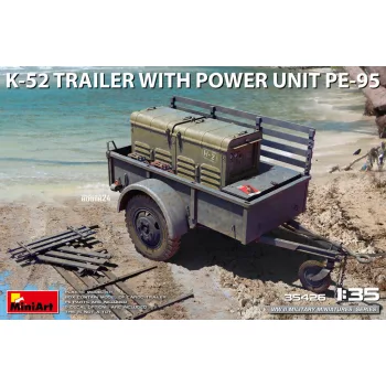 MiniArt - 1/35 K-52 TRAILER w/POWER UNIT PE-95