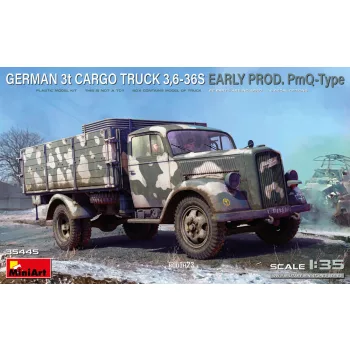 Miniart - German 3t Cargo Truck 3,6-36S Early Prod. PmQ-Type