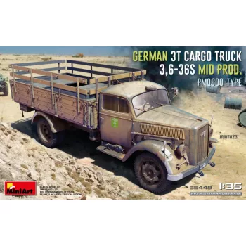 Minart - German 3t Cargo Truck 3,6-36S Mid Prod. PmQ600-Type