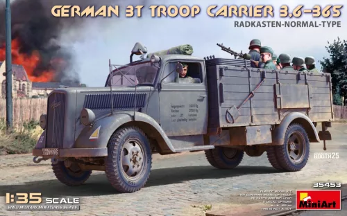 MiniArt - 1/35 GERMAN 3T TROOP CARRIER 3,6-36S RADKASTEN-NORMAL-TYPE