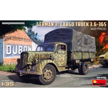 MiniArt - 1/35 GERMAN 3T CARGO TRUCK 3,6-36S MID PROD