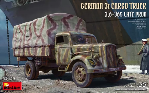 MiniArt - 1/35 German 3t Cargo Truck  3,6-36S Late Prod